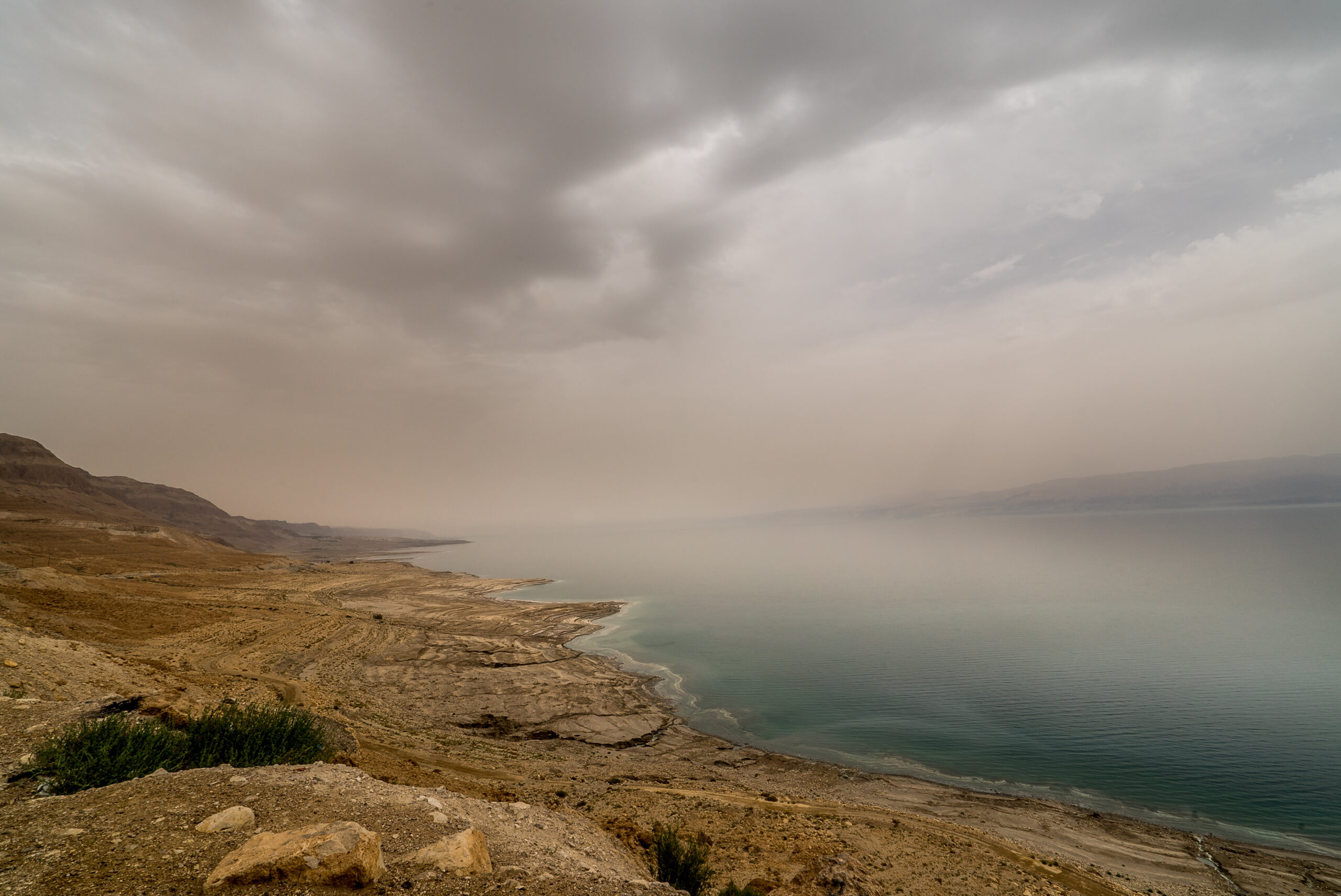 The surface and shores of the Dead Sea are 423 metres (1,388 ft) below sea level, making it Earth’s lowest elevation on land.